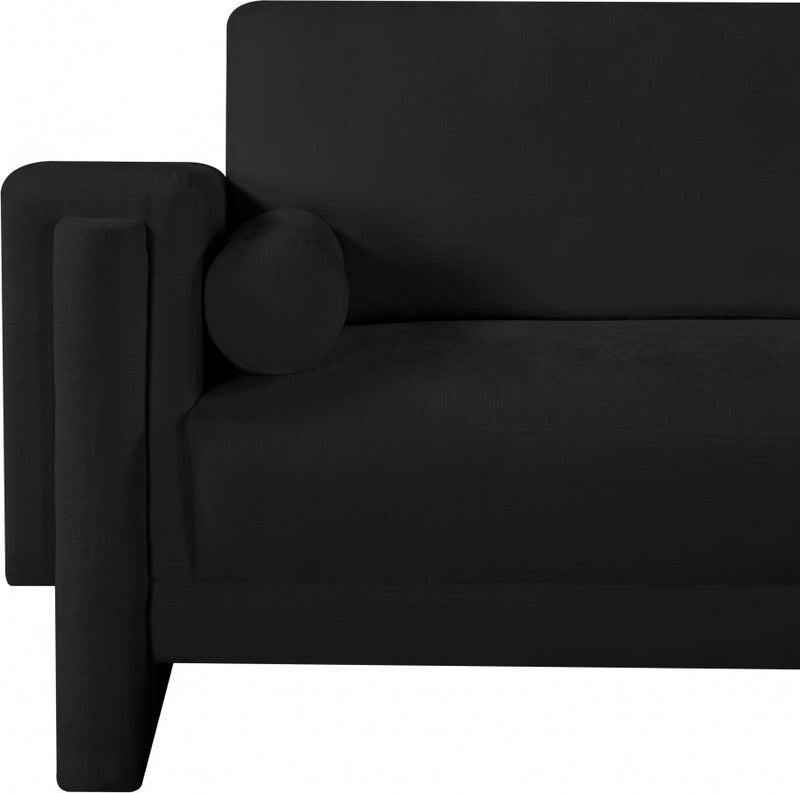 Madeline Chenille Fabric Upholstered Living Room Chair in Black - 152Black-C