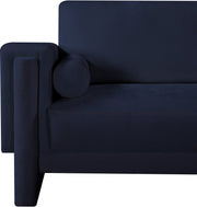 Madeline Chenille Fabric Upholstered Living Room Chair in Blue - 152Navy-C
