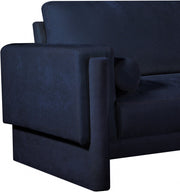 Madeline Chenille Fabric Upholstered Living Room Chair in Blue - 152Navy-C