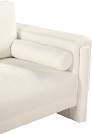 Madeline Chenille Fabric Upholstered Living Room Chair in Cream - 152Cream-C