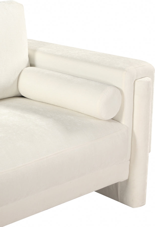 Madeline Chenille Fabric Upholstered Living Room Chair in Cream - 152Cream-C