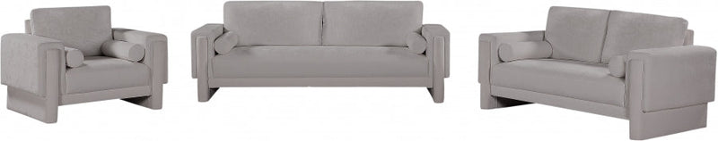 Madeline Chenille Fabric Upholstered Living Room Chair in Grey - 152Grey-C