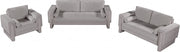 Madeline Chenille Fabric Upholstered Living Room Chair in Grey - 152Grey-C