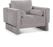 Madeline Chenille Fabric Upholstered Living Room Chair in Grey - 152Grey-C