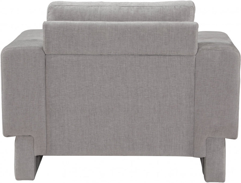 Madeline Chenille Fabric Upholstered Living Room Chair in Grey - 152Grey-C