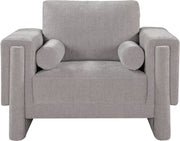 Madeline Chenille Fabric Upholstered Living Room Chair in Grey - 152Grey-C
