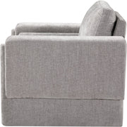 Madeline Chenille Fabric Upholstered Living Room Chair in Grey - 152Grey-C