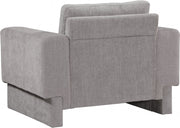 Madeline Chenille Fabric Upholstered Living Room Chair in Grey - 152Grey-C
