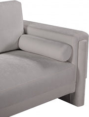 Madeline Chenille Fabric Upholstered Living Room Chair in Grey - 152Grey-C