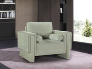 Madeline Chenille Fabric Upholstered Living Room Chair in Mint - 152Mint-C