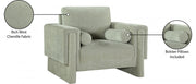 Madeline Chenille Fabric Upholstered Living Room Chair in Mint - 152Mint-C