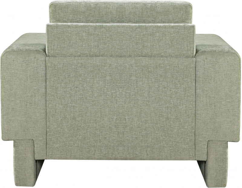Madeline Chenille Fabric Upholstered Living Room Chair in Mint - 152Mint-C