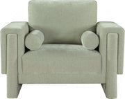Madeline Chenille Fabric Upholstered Living Room Chair in Mint - 152Mint-C