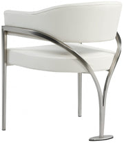 Madelyn Vegan Leather Upholstered Dining Chair in Cream, Set of 2 - 554Cream-C