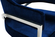 Madelyn Velvet Upholstered Dining Chair in Blue, Set of 2 - 554Navy-C