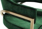 Madelyn Velvet Upholstered Dining Chair in Green, Set of 2 - 553Green-C