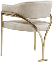 Madelyn Velvet Upholstered Dining Chair in Stone, Set of 2 - 553Stone-C