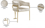 Madelyn Velvet Upholstered Dining Chair in Stone, Set of 2 - 553Stone-C