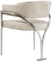Madelyn Velvet Upholstered Dining Chair in Stone, Set of 2 - 554Stone-C