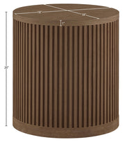Madera Oak Veneer And Solid Wood End Table in Brown - 77031Brown-ET