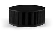 Madera Oak Veneer And Solid Wood With Caster Wheels Coffee Table in Black - 77031Black-CT