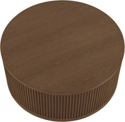 Madera Oak Veneer And Solid Wood With Caster Wheels Coffee Table in Brown - 77031Brown-CT