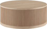 Madera Oak Veneer And Solid Wood With Caster Wheels Coffee Table in Natural - 77031Natural-CT
