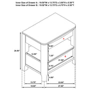 Maderia 4-piece Queen Bedroom Set Walnut - 223321Q-S4