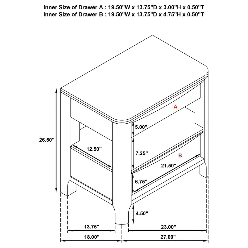 Maderia 4-piece Queen Bedroom Set Walnut - 223321Q-S4