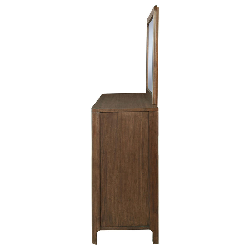 Maderia 8-drawer Dresser and Mirror Walnut - 223323M