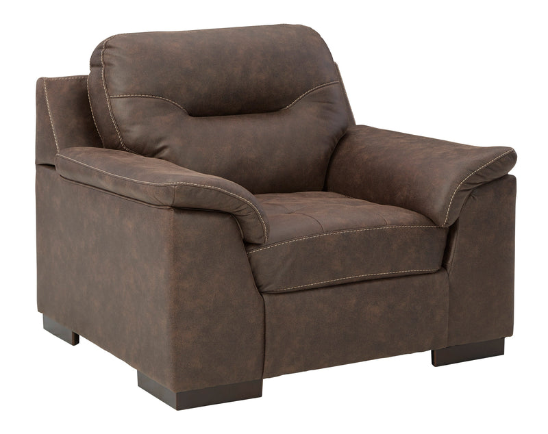 Maderla Walnut Living Room Set - Gate FurnitureLiving Room Set