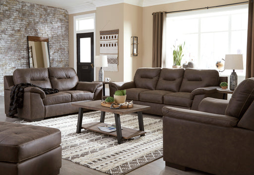 Maderla Walnut Living Room Set - Gate FurnitureLiving Room Set