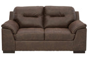 Maderla Walnut Loveseat - Gate FurnitureLoveseat