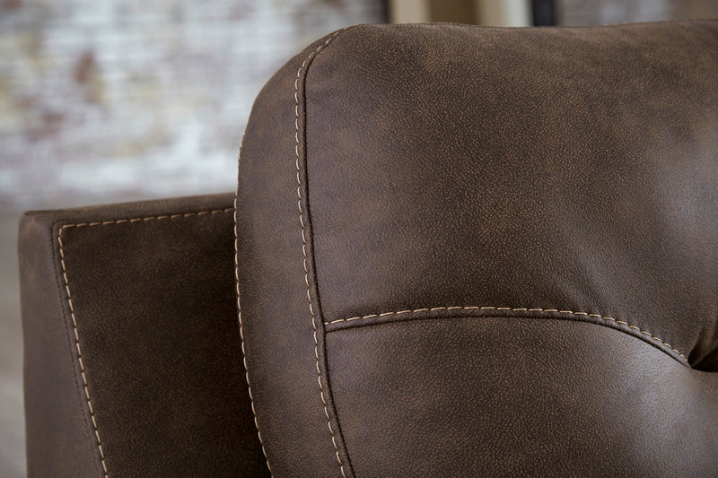Maderla Walnut RAF Sectional - Gate FurnitureSectional