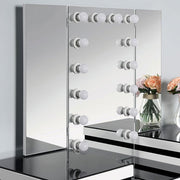 Madonna White/Black Vanity Set - CM-DK824WH-PK