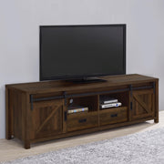 Madra 2-door Engineered Wood 79-inch TV Stand Dark Pine - 736273