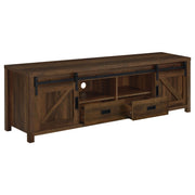 Madra 2-door Engineered Wood 79-inch TV Stand Dark Pine - 736273