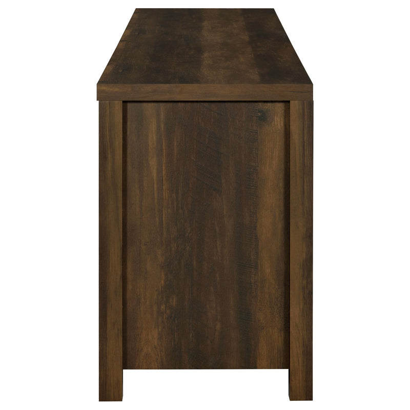 Madra 2-door Engineered Wood 79-inch TV Stand Dark Pine - 736273