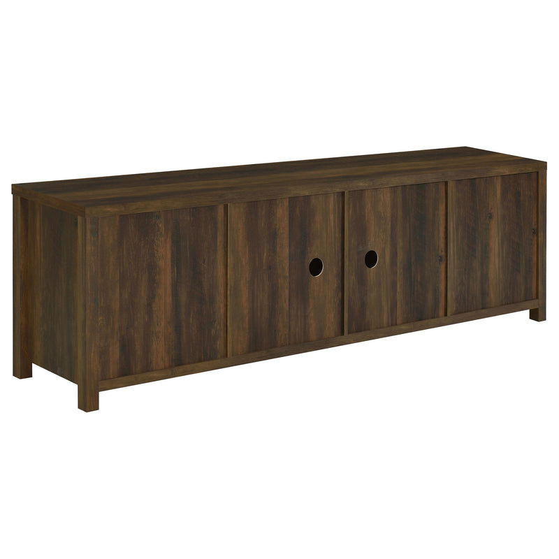 Madra 2-door Engineered Wood 79-inch TV Stand Dark Pine - 736273