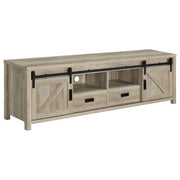 Madra 2-door Engineered Wood 79-inch TV Stand Distressed Pine - 736263
