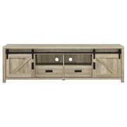Madra 2-door Engineered Wood 79-inch TV Stand Distressed Pine - 736263