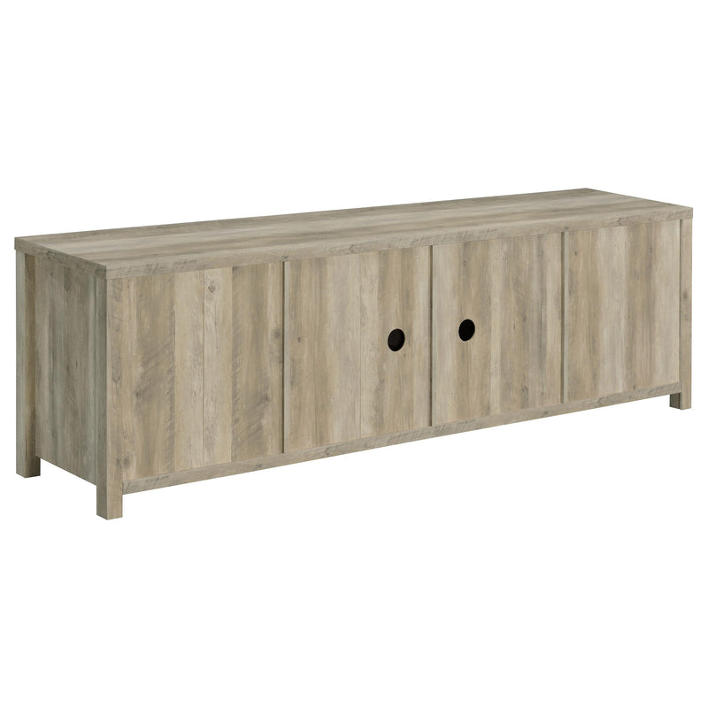 Madra 2-door Engineered Wood 79-inch TV Stand Distressed Pine - 736263