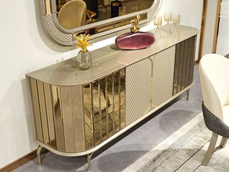 Madrid 6 Person Dining Room Set - Gate FurnitureDining Room Sets