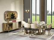 Madrid 6 Person Dining Room Set - Gate FurnitureDining Room Sets