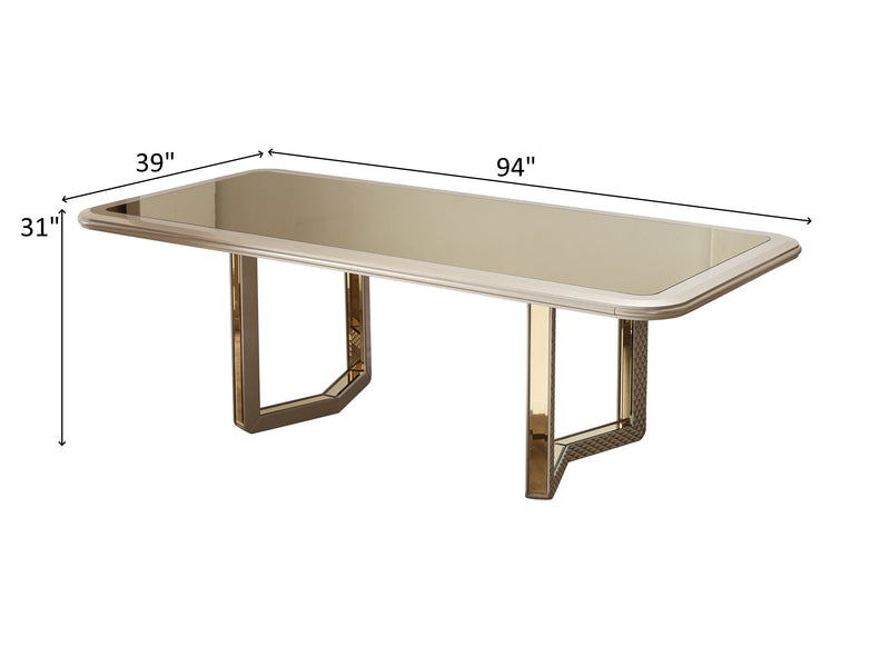 Madrid 8 Person Dining Room Set - Gate FurnitureDining Room Sets