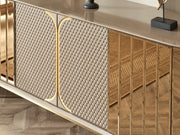 Madrid 82" Wide 4 Door Buffet With Mirror - Gate FurnitureBuffets & Sideboards