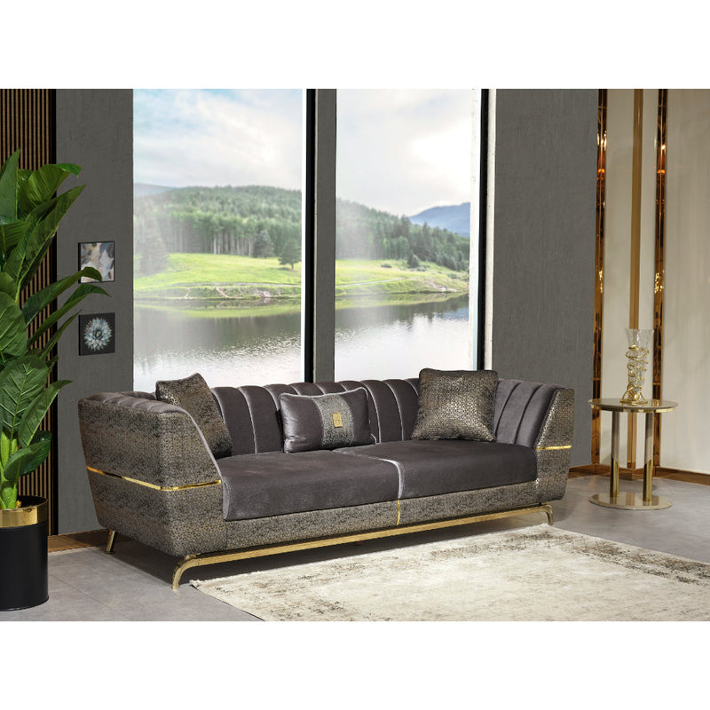 Madrid Stationary Sofa Grey - 101-MAD-ADE20-3