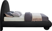 Madrid Velvet Upholstered Full Bed in Black - MadridBlack-F