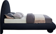 Madrid Velvet Upholstered Full Bed in Blue - MadridNavy-F