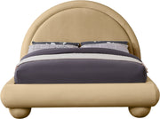 Madrid Velvet Upholstered Full Bed in Camel - MadridCamel-F